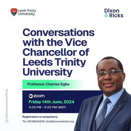 Conversation with the vice chancellor of Leeds Trinity University